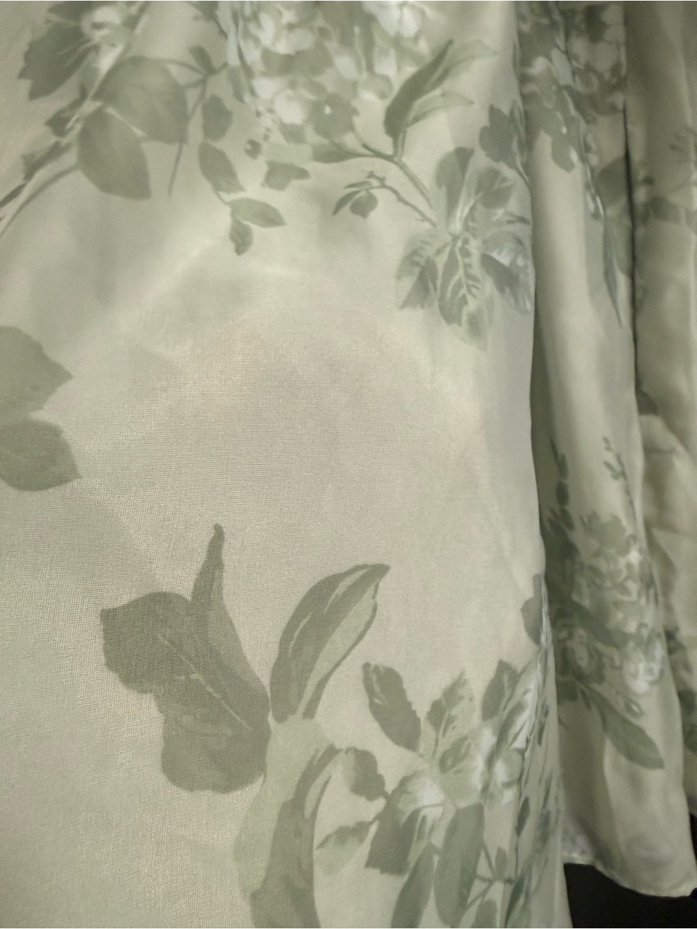 Abercrombie Angel-Sleeve Mini Dress Sage Green NWT - Picture 4 of 5